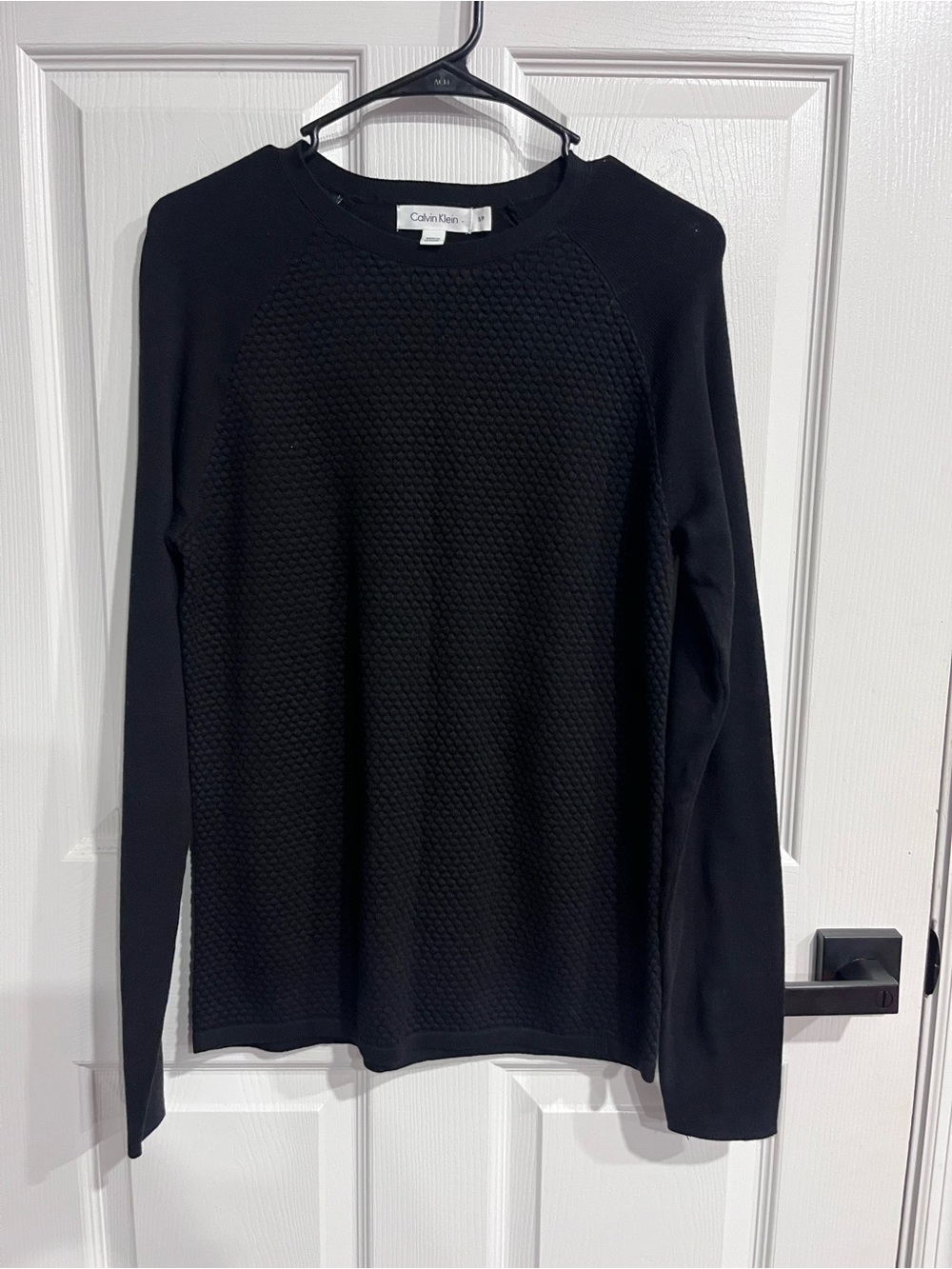 Calvin Klein Women’s Small Petite Black Textured Knit Sweater
